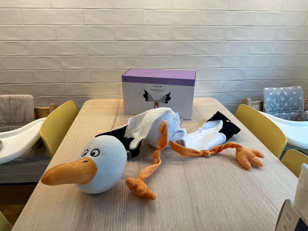 Aankongiging geboorte ooievaar, Kinderen en Baby's, Kraamcadeaus en Geboorteborden, Ophalen, Zo goed als nieuw