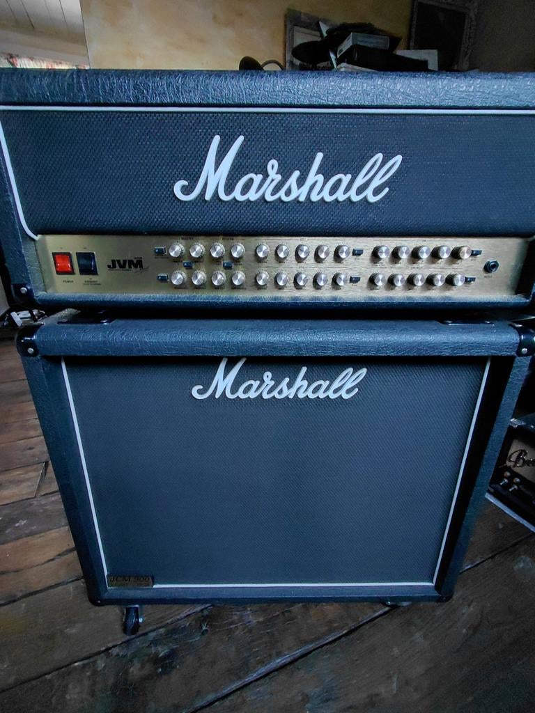 Marshall JVM 410 head en Marshall 2x12 cabinet, Enlèvement