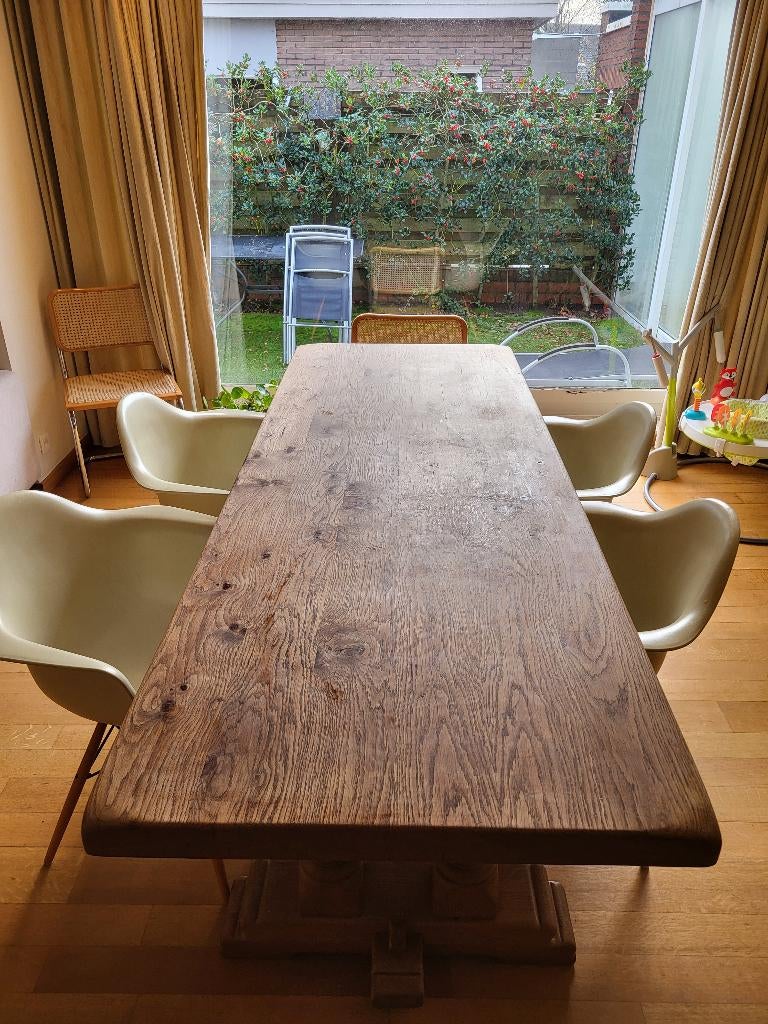 Rustiek eiken tafel, Table a manger chêne, Oak dining table, Enlèvement