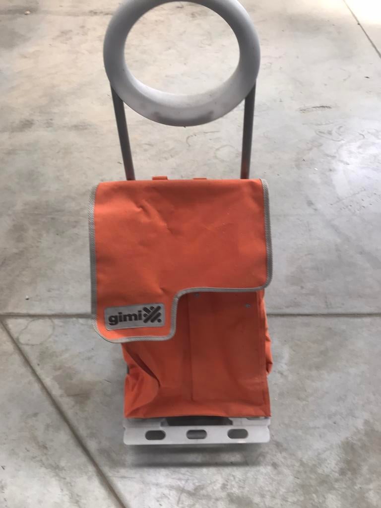 Boodschappentrolley, Wieltjes, 30 cm of meer, Minder dan 40 cm, Oranje