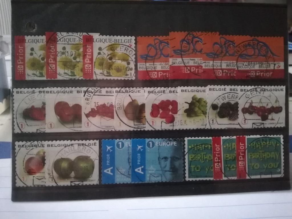 5 séries de timbres de carnets Belgique, Timbres & Monnaies, Enlèvement ou Envoi, Affranchi