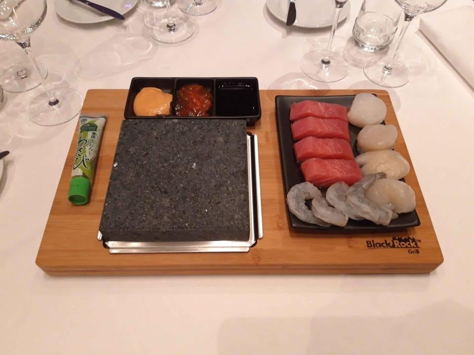 Steengrill compleet concept, Electroménager, Plaques de gril, Enlèvement, Comme neuf, Gril en pierre