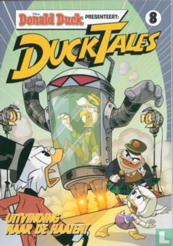 Uitvinding naar de haaien nr 8, Eén stripboek, Ophalen of Verzenden, Zo goed als nieuw, Dpd Media Ducktales