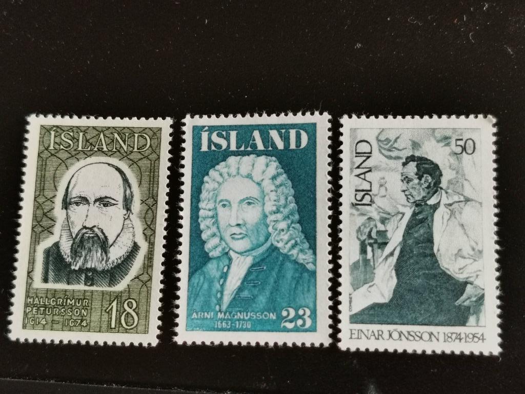 Ijsland 1975 - Beroemde IJslanders **, Ophalen of Verzenden, IJsland, Postfris