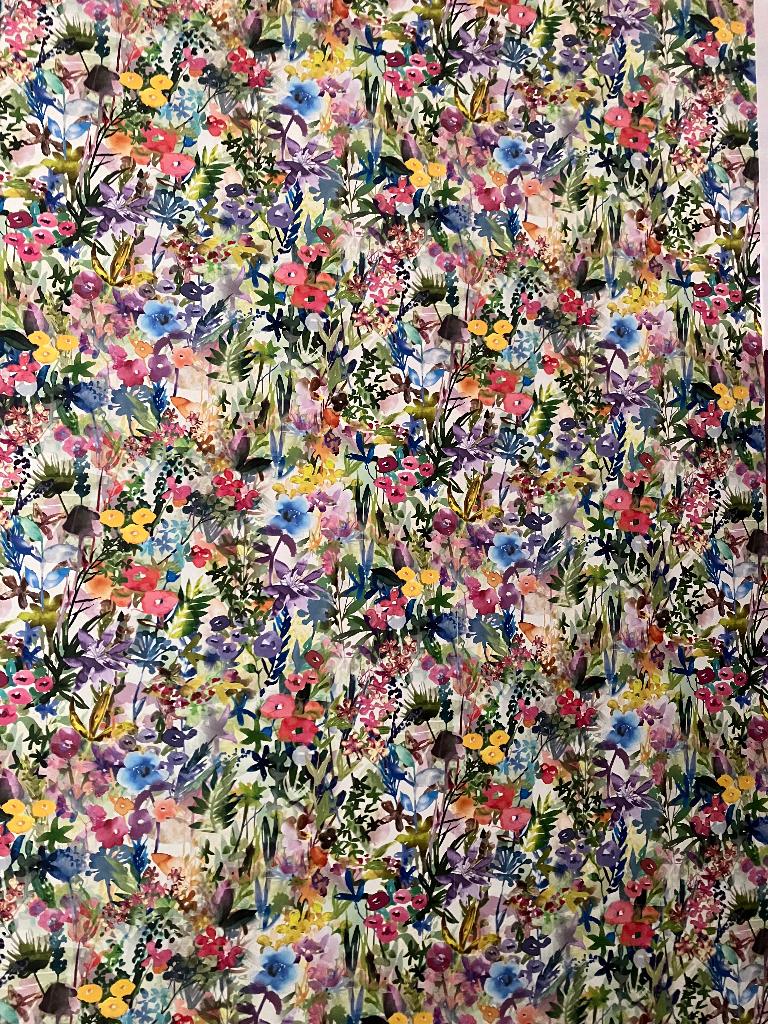 Papier peint fleuri Poppy Meadows, Huis en Inrichting, Stoffering | Behang, Ophalen, Minder dan 10 m², Geel