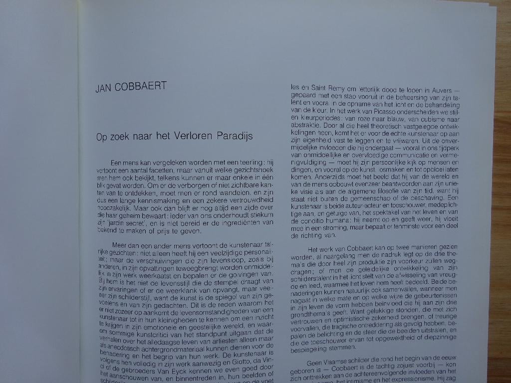 Jan Cobbaert,  monografie door Wim Toebosch, 1990, Boeken, Wim Toebosch, Ophalen of Verzenden, Zo goed als nieuw, Schilder- en Tekenkunst