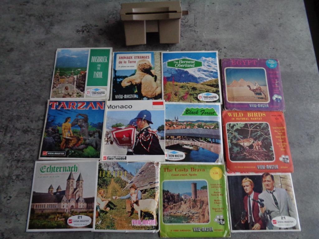 VIEW-MASTER REELS 12 PAKKETJES VAN 3 SCHIJVEN +VIEWER, Antiek en Kunst, Ophalen of Verzenden