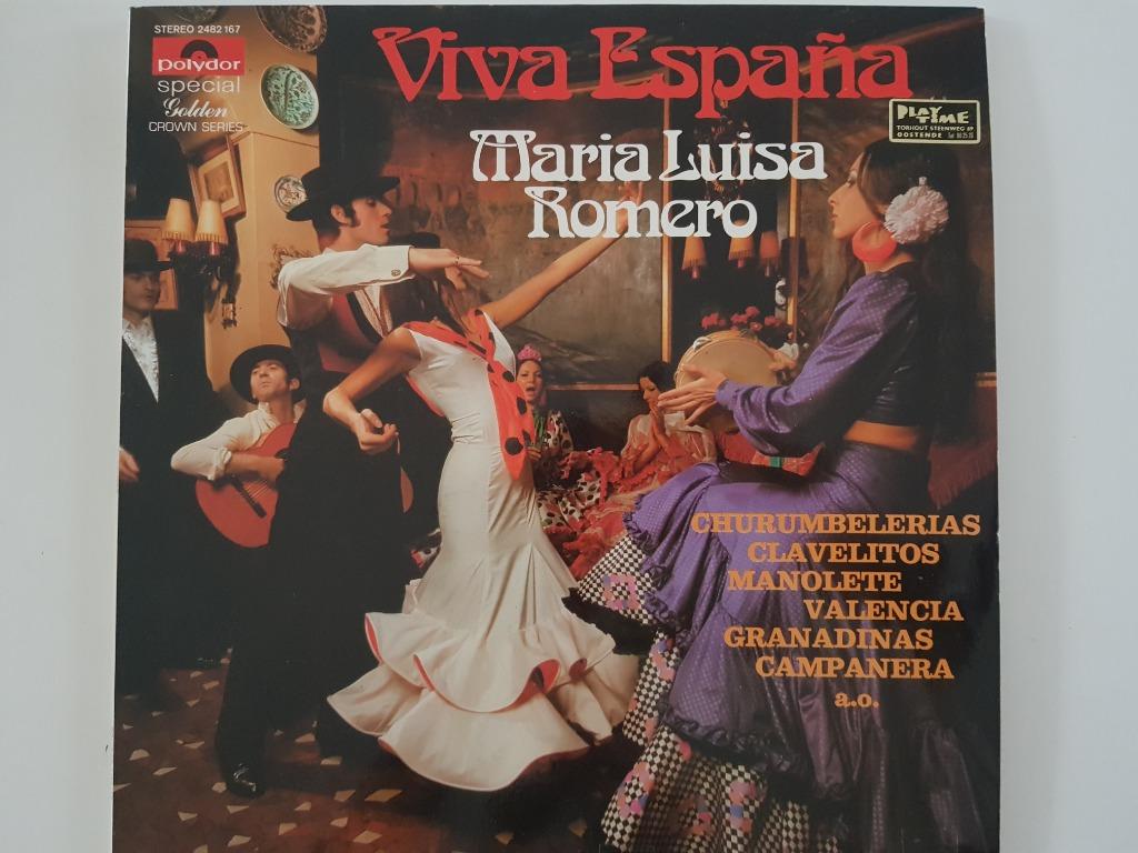 Vinyle LP Viva España Flamenco Maria Luisa Romero Espagne Fo, Enlèvement ou Envoi, 12 pouces