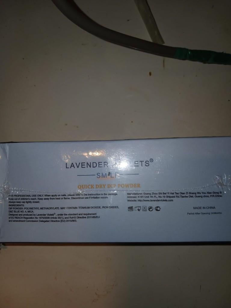 Lavender Violets 20 stuks nagellakset met dippoeder, Overige kleuren, Nieuw, Ophalen of Verzenden, Handen en Nagels