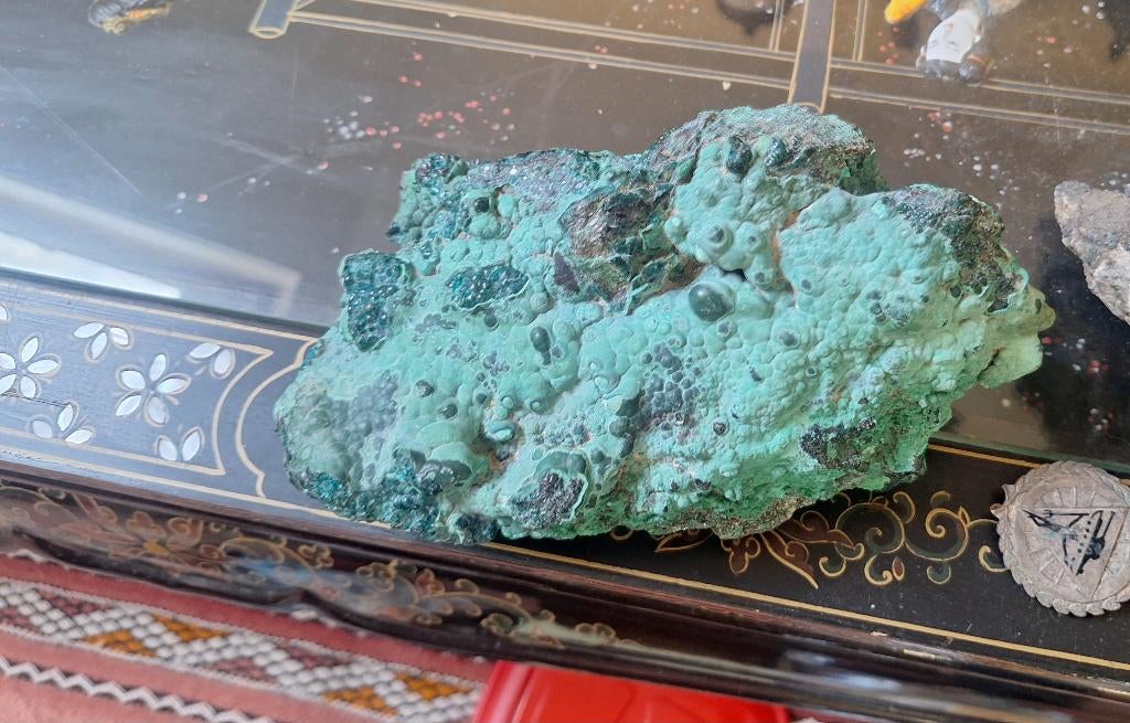 Pierre malachite azurite non taille, Enlèvement