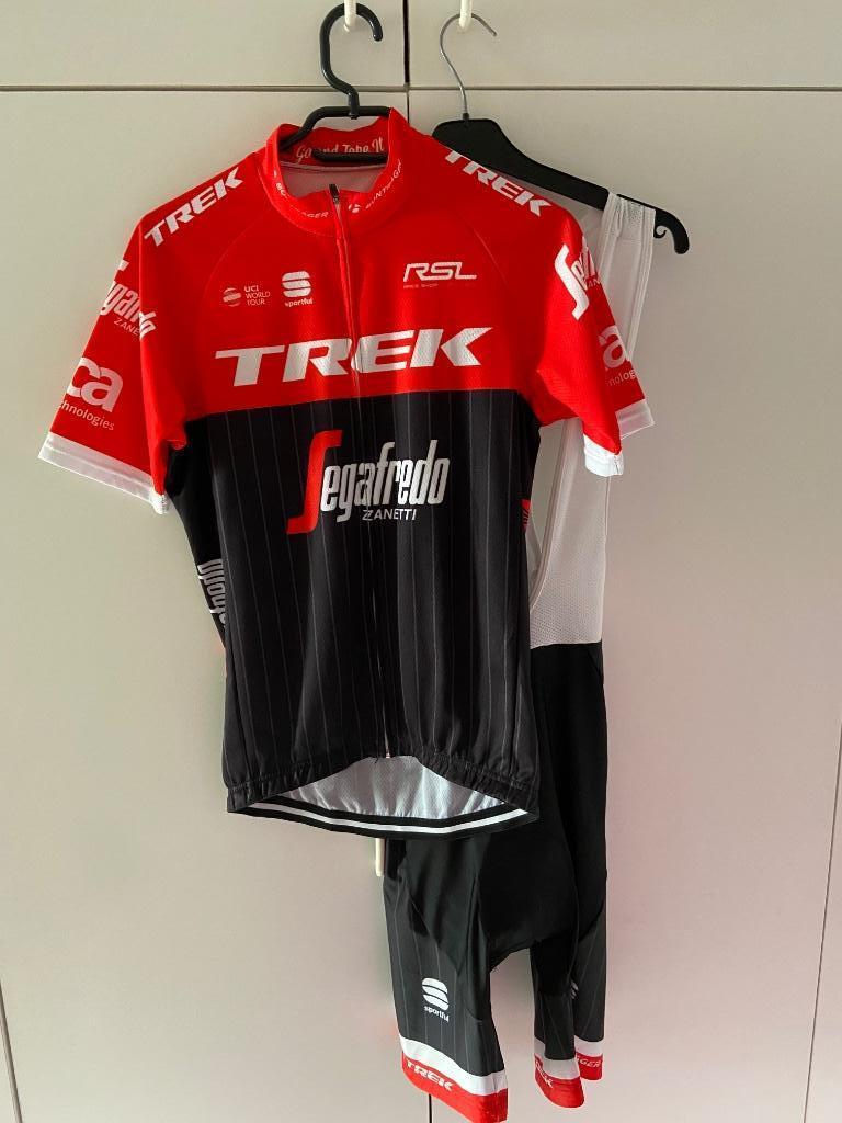 Trek Segafredo wielershirt en broek, Ophalen of Verzenden, Zo goed als nieuw, Kleding