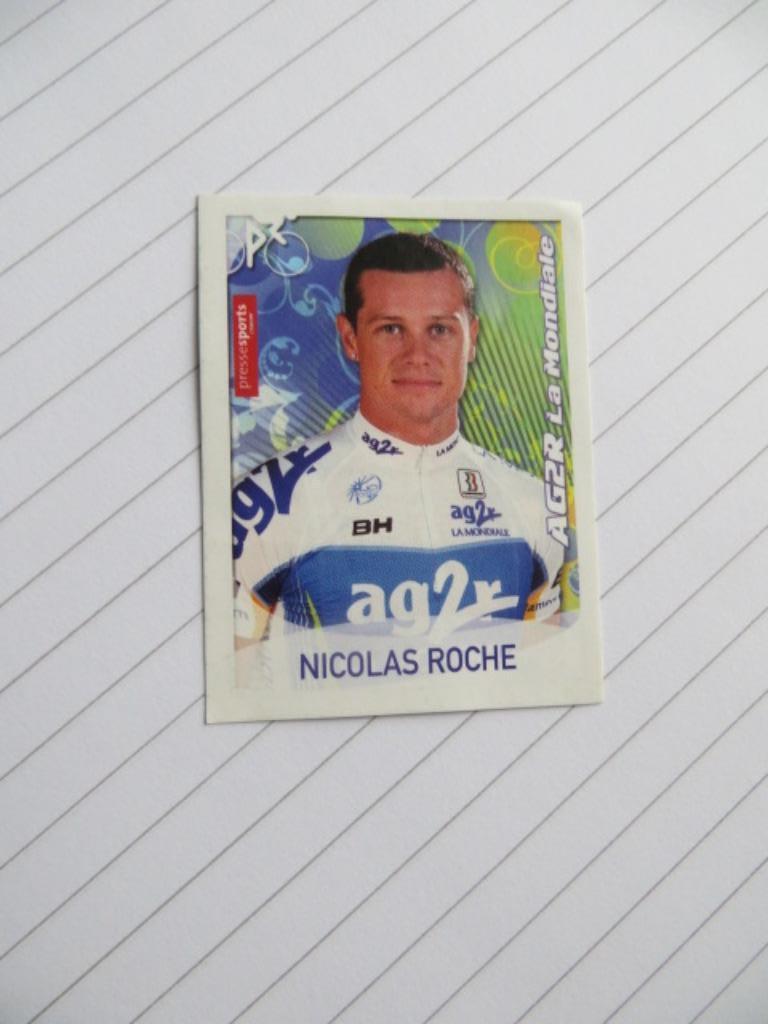 Sticker Sprint 09 - Nicolas Roche - AG2R La Mondiale -Panini, Ophalen of Verzenden, Nieuw, Sticker