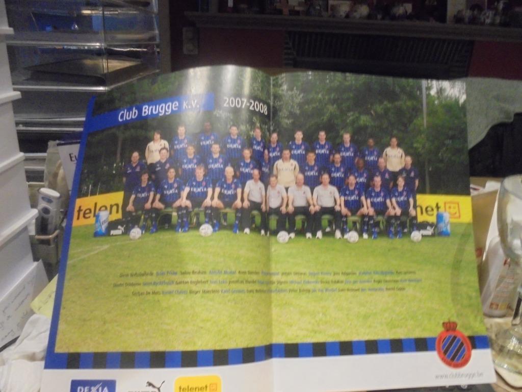 Club Brugge poster 2007-2008, Ophalen of Verzenden, Zo goed als nieuw, Poster, Plaatje of Sticker