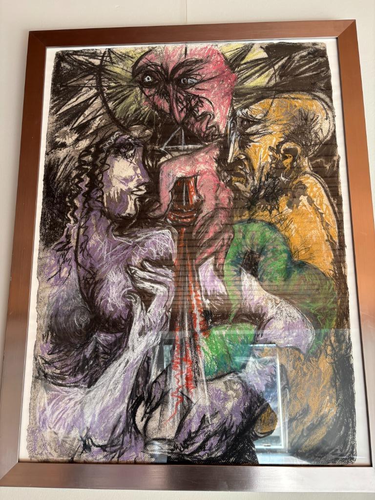 Gouache van Marcel NOTEBAERT, Antiek en Kunst, Kunst | Litho's en Zeefdrukken, Ophalen