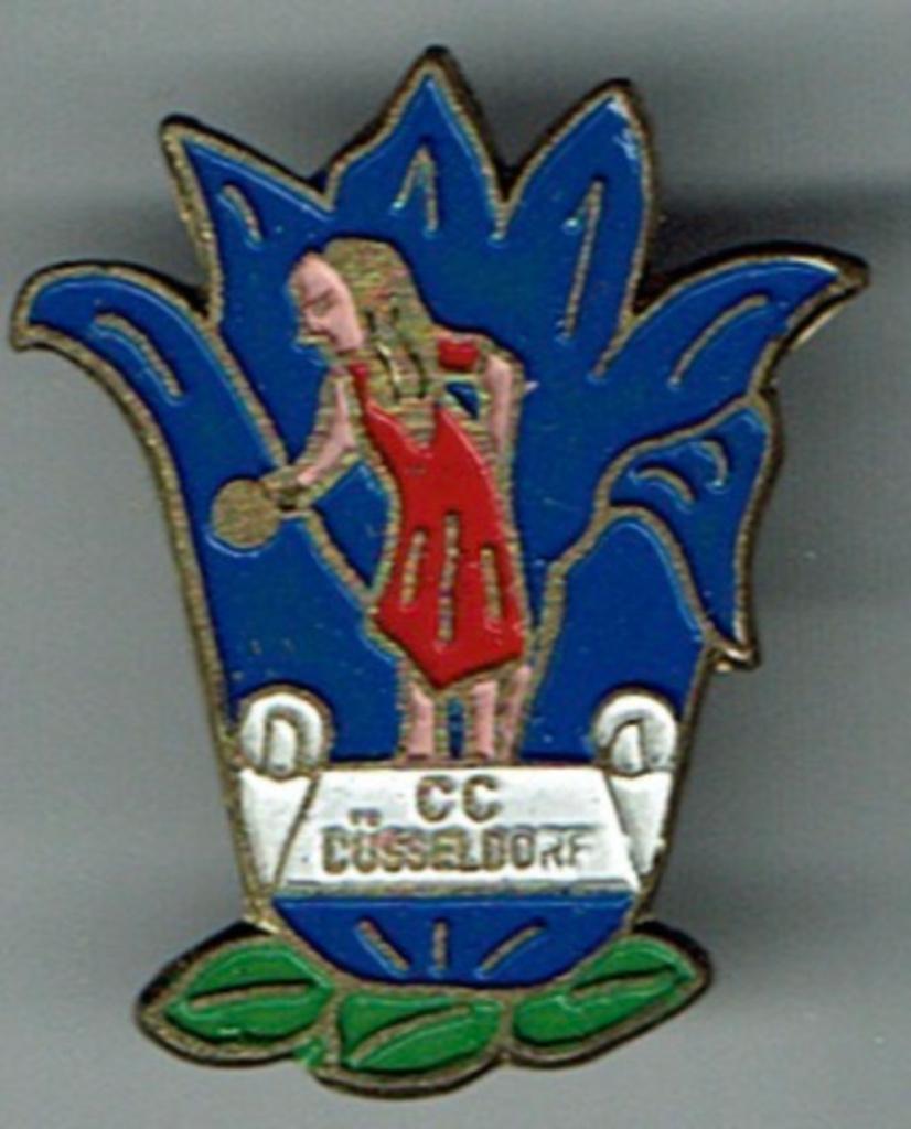 Épinglette de carnaval, Düsseldorf, Allemagne, nénuphar, Envoi, Comme neuf, Autres sujets/thèmes, Insigne ou Pin's