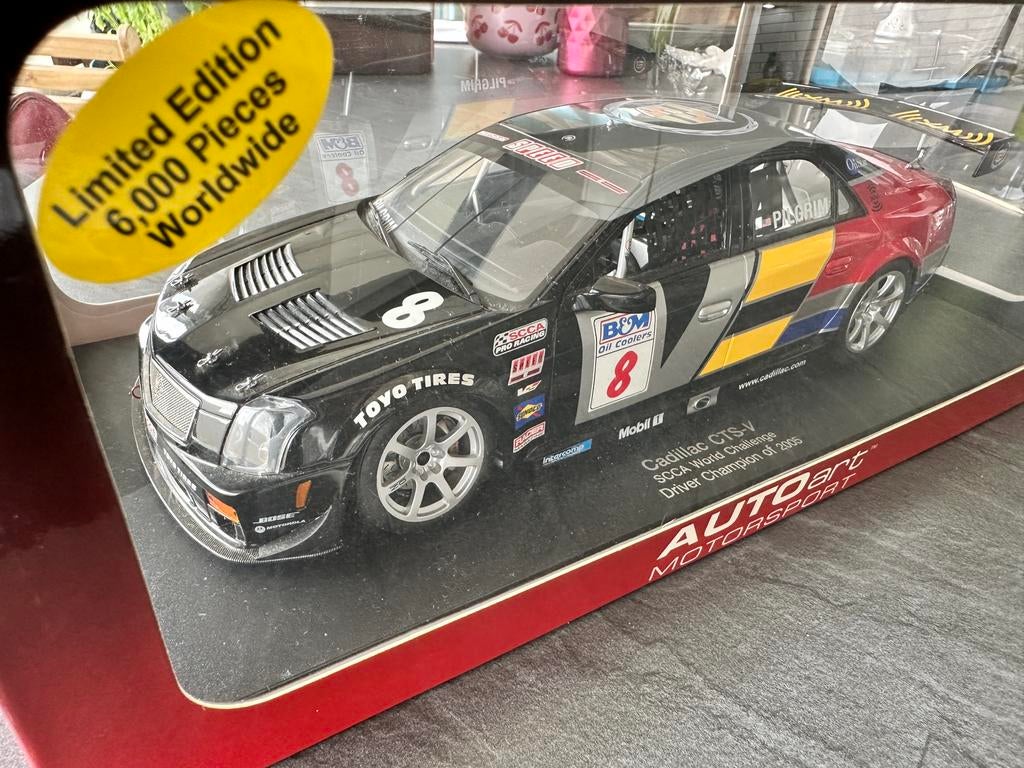CADILLAC CTS-V SCCA #8 2005 898/6000 AUTOART 1/18 AA80525, Ophalen of Verzenden, Gebruikt, Auto, Autoart