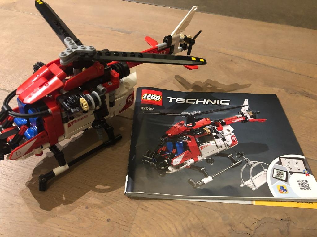 LEGO Technic reddingshelikopter - 42092, Ophalen, Zo goed als nieuw, Complete set, Lego