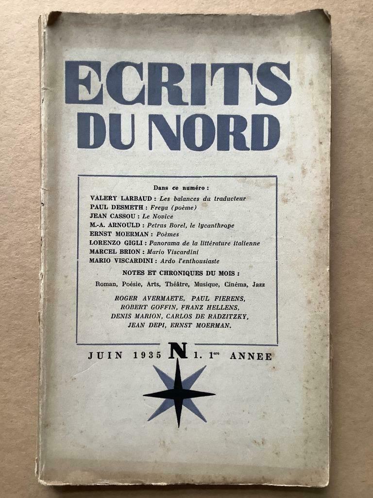 Ecrits du Nord (Juin 1935, N 1, 1ere Année), Enlèvement ou Envoi