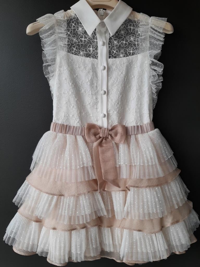 Communiejurk / ceremoniejurk linea raffaelli, 7 jaar, wit, Neuf, Robe ou Jupe, Enlèvement, Linea Raffaelli