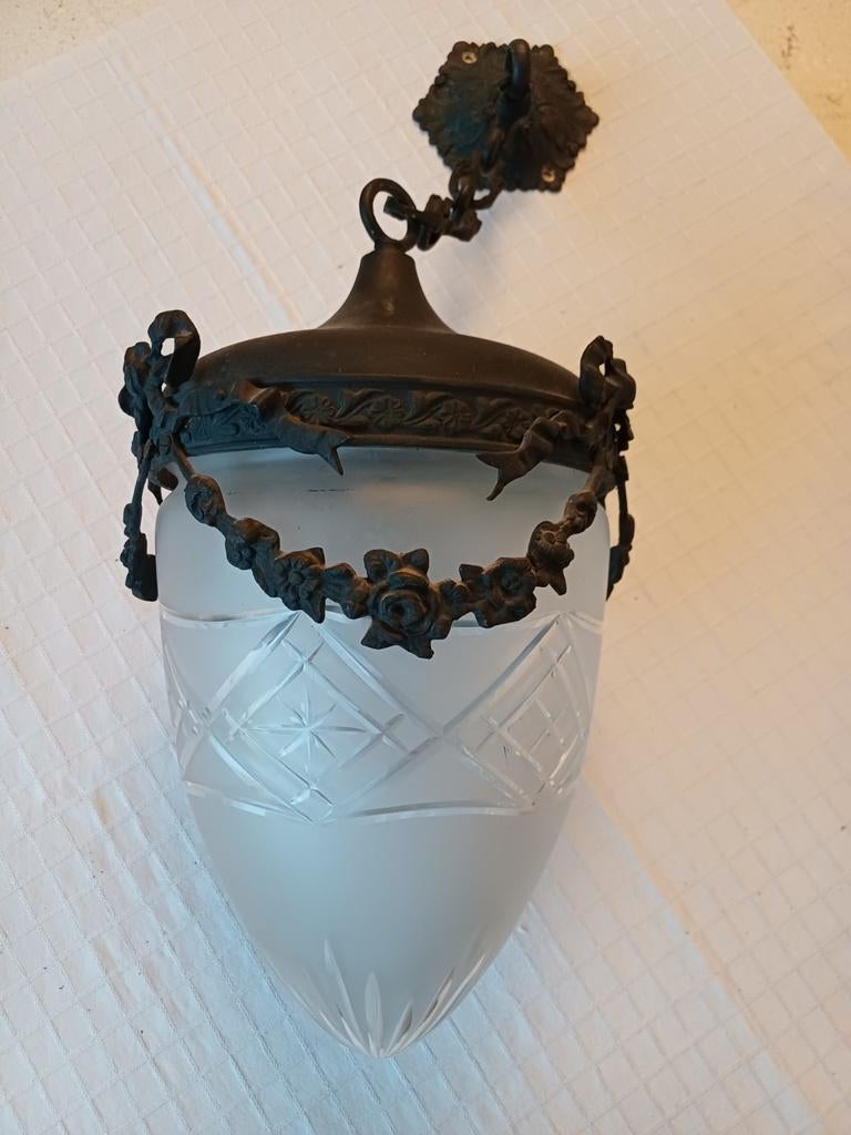Art nouveau hanglamp, Antiek en Kunst, Antiek | Verlichting, Ophalen