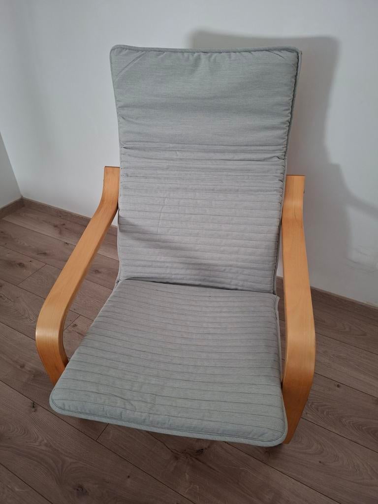 Poang zetel Ikea - Nieuw kussen, Ophalen, Zo goed als nieuw, Stof