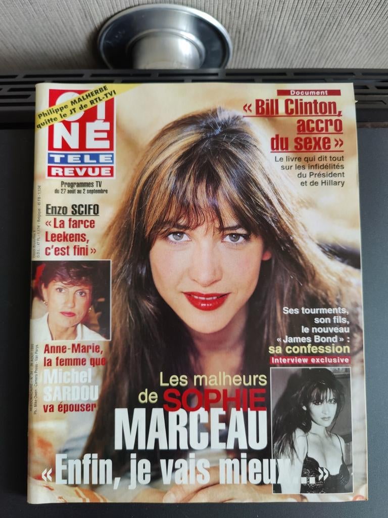 Ciné Télé Revue Sophie Marceau 1999, Ophalen of Verzenden