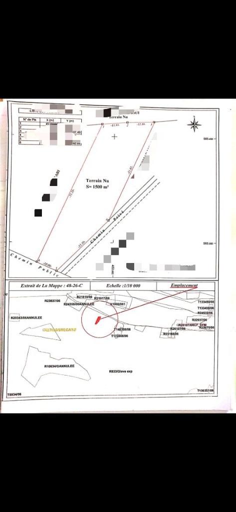 Terrain à vendre à Tanger, Tanger, 1500 m² ou plus