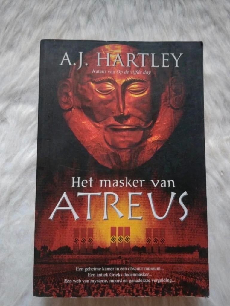 Boek: A.J. Hartley - Het Masker van Atreus, Ophalen of Verzenden, Zo goed als nieuw, A.J. Hartley
