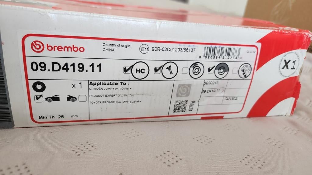 Disques de freins Brembo, Autos : Pièces & Accessoires, Enlèvement ou Envoi, Neuf