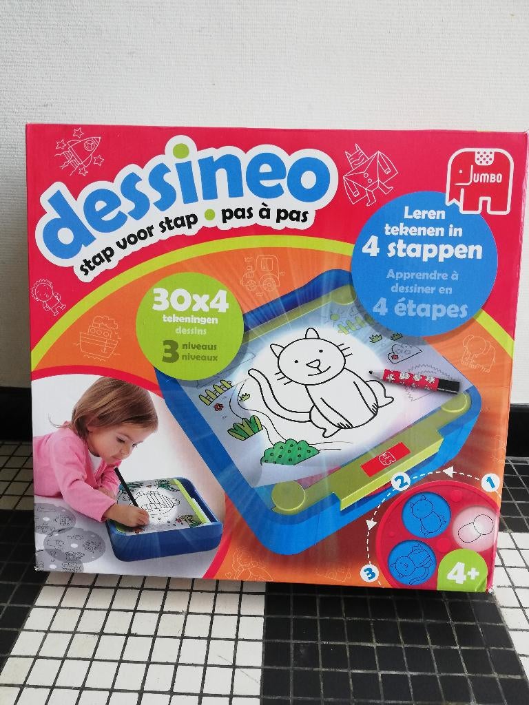 Dessineo Jumbo - Leer tekenen 4+, Kinderen en Baby's, Speelgoed | Educatief en Creatief, Ophalen, Zo goed als nieuw, Knutselen