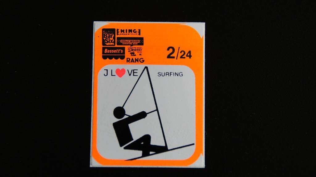 autocollant J'aime le Surf - Surf surf sport, planche de sur, Enlèvement ou Envoi, Neuf, Sport