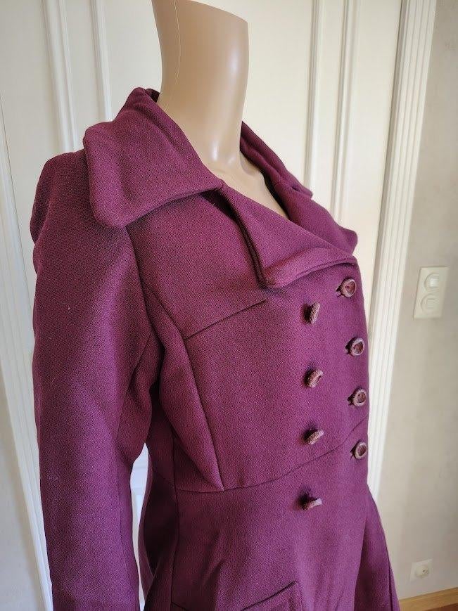 Dikke vintage winter mantel jas, Kleding | Dames, Jassen | Winter, Maat 36 (S), Verzenden