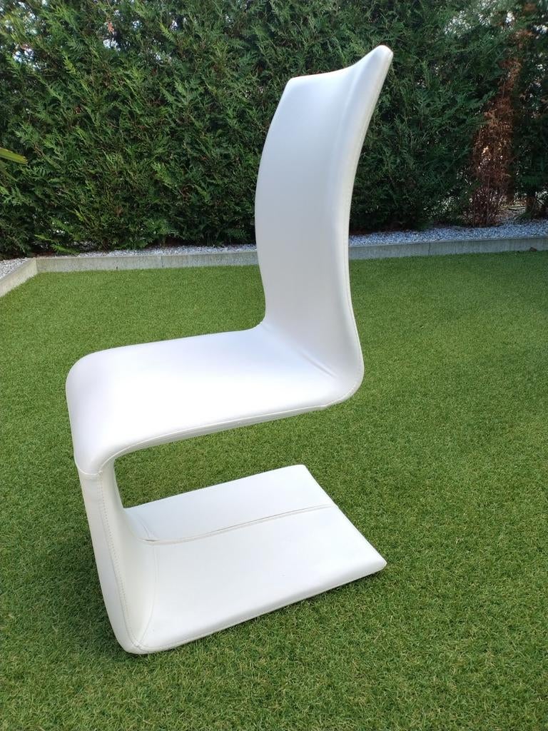 Moderne slede stoelen 6 stuks., Huis en Inrichting, Stoelen, Ophalen, Kunststof
