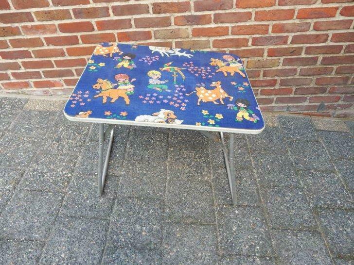 Vintage kindertafeltje - tuin, Ophalen, Gebruikt