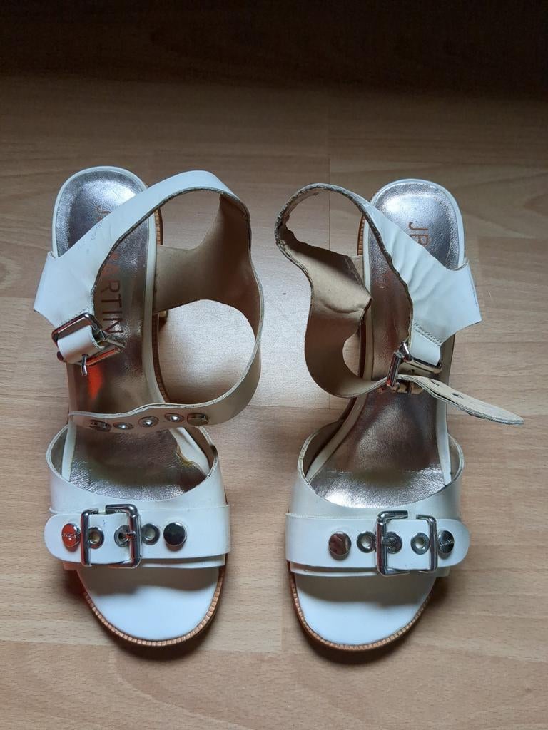 Sandales JB Martin 38, Enlèvement ou Envoi, Comme neuf, Blanc