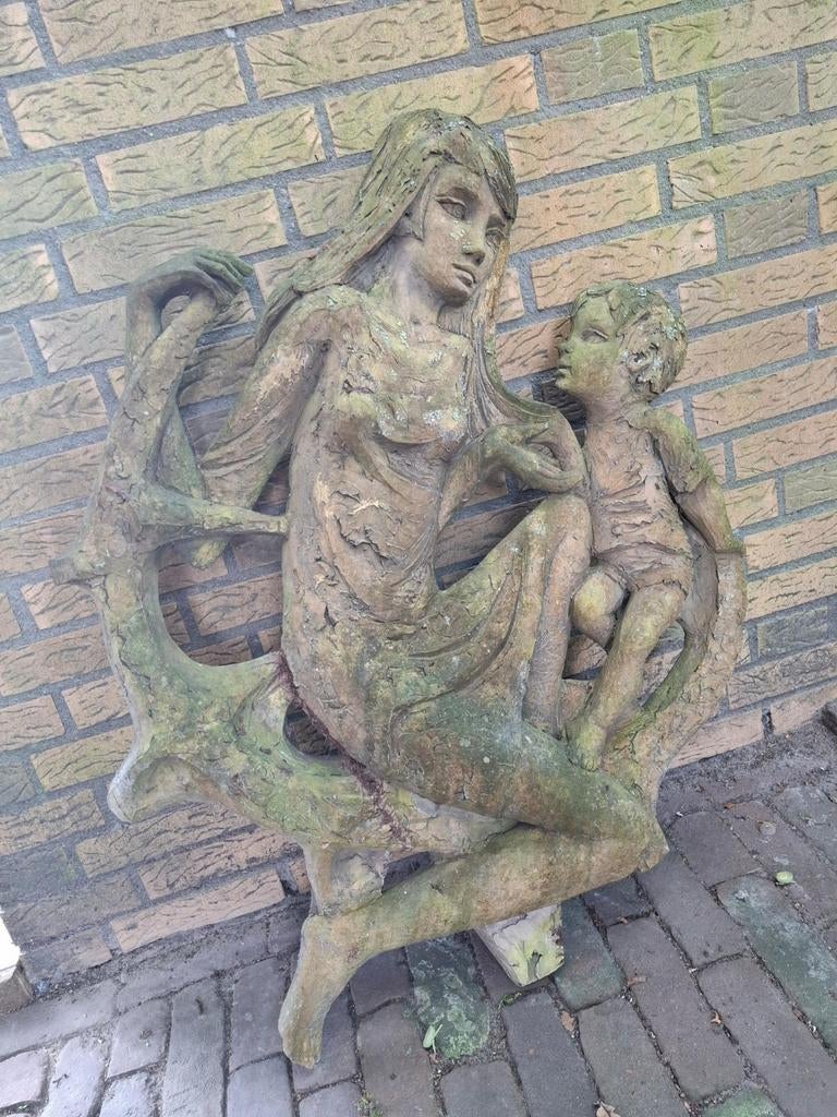 Moeder kind wanddecoratie, Tuin en Terras, Ophalen, Gebruikt