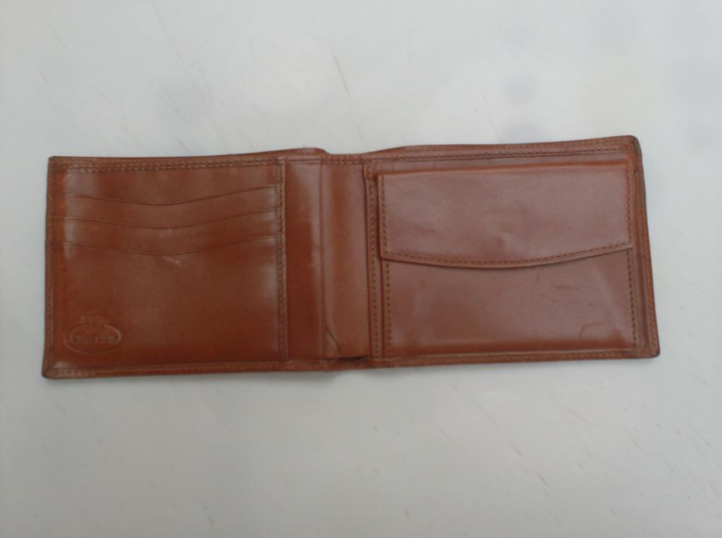 Portefeuille in leder, Bruin, Zo goed als nieuw, Leder, Ophalen