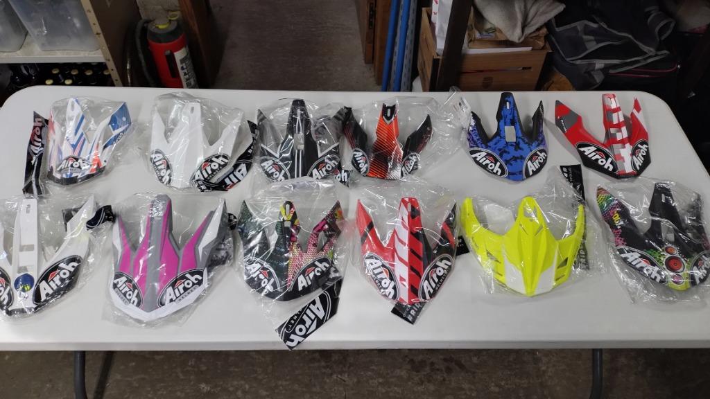 Helmkleppen  Airoh-Fox-LS2-HJC+diverse, Overige merken, M, Offroadhelm, Ophalen of Verzenden