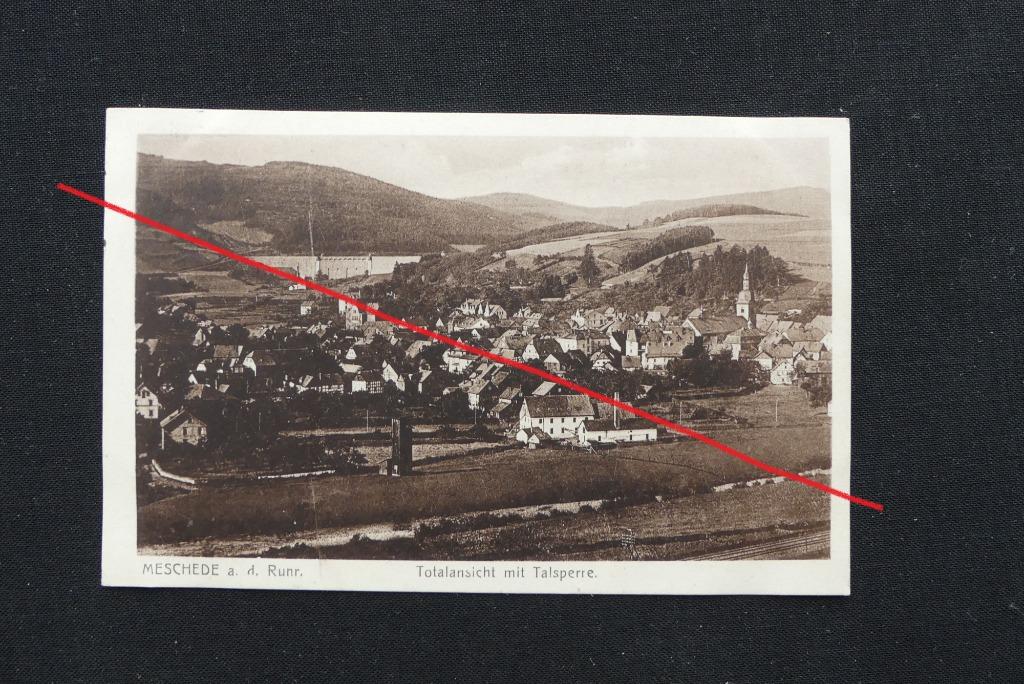 Postkaart 6/8/1916 Meschede a.d. Ruhr, Talsperre Duitsland, Enlèvement ou Envoi, Avant 1920, Affranchie, Allemagne