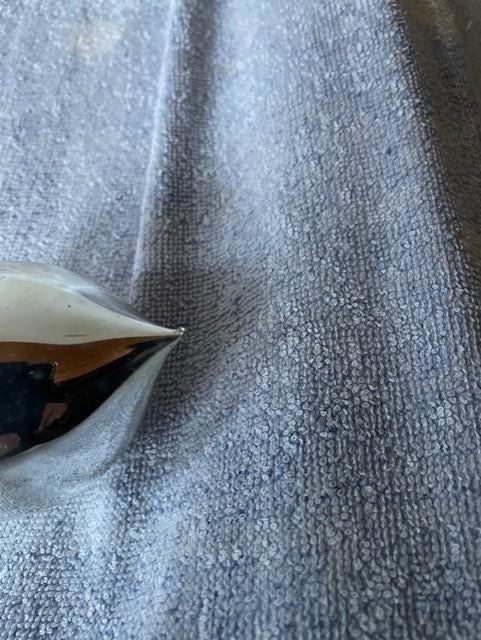 oude glazen kerstbal speciale vorm, Ophalen, Gebruikt