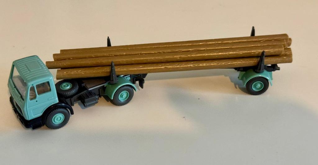 Wiking 1:87 Mercedes Langholztransporter, Enlèvement ou Envoi, Comme neuf, Bus ou Camion, Wiking
