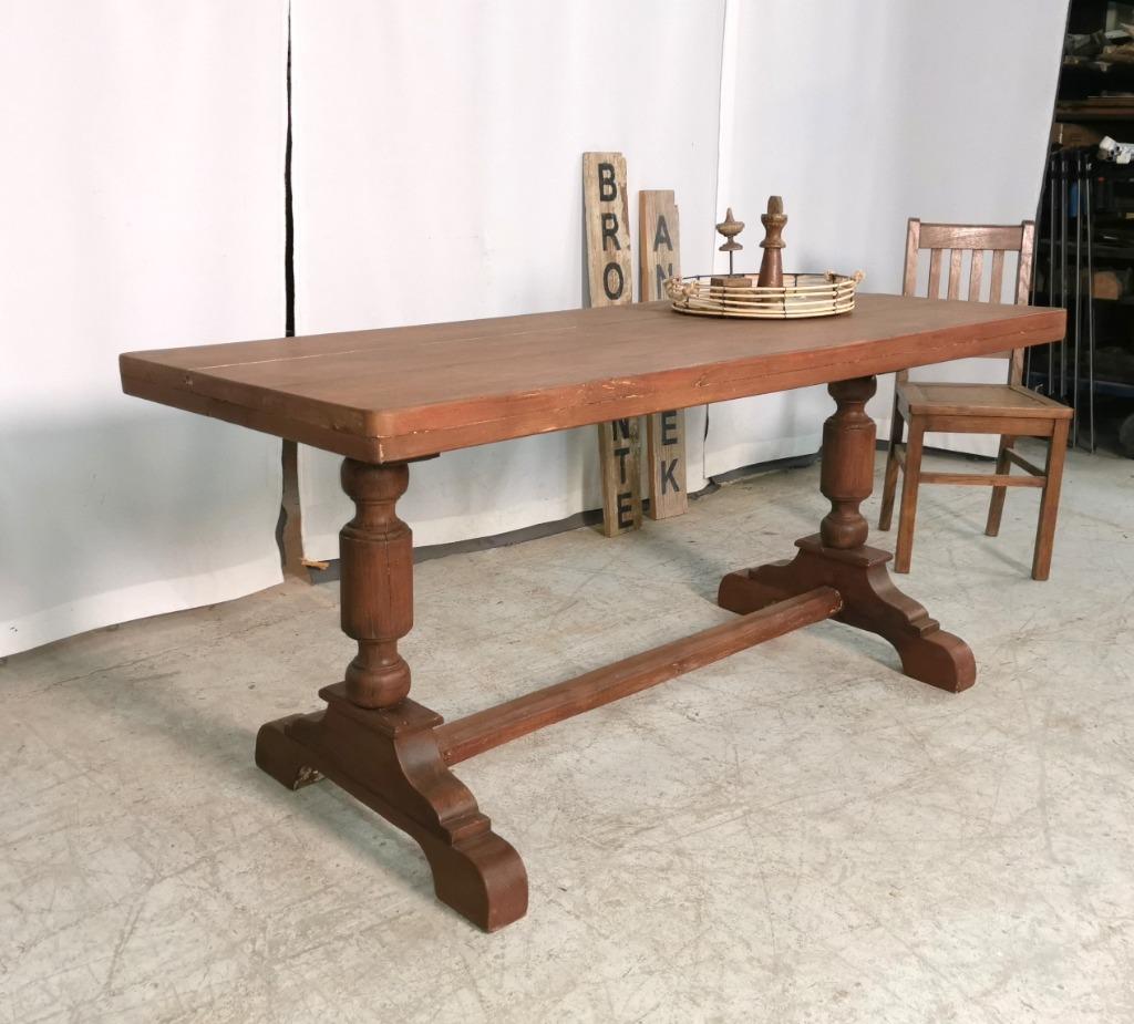 table de monastère ancienne lourde  L 170 W 70 H 77, Enlèvement