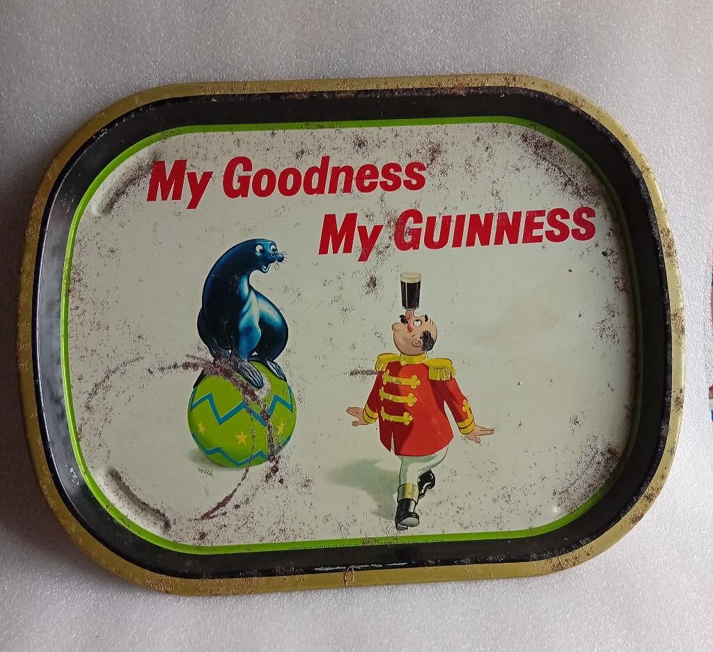 vintage Guinness dienblad, Ophalen of Verzenden, Overige merken