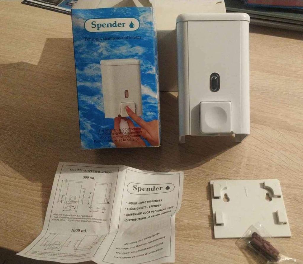 Distributeur de savon liquide mural Spender, Enlèvement ou Envoi, Neuf, Blanc, Autres types