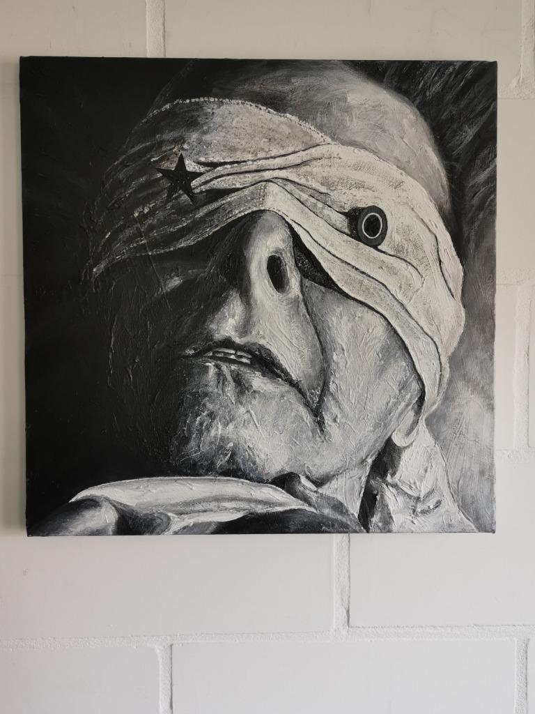 David Bowie - Blackstar - Lazarus - acryl op doek, Antiek en Kunst, Ophalen