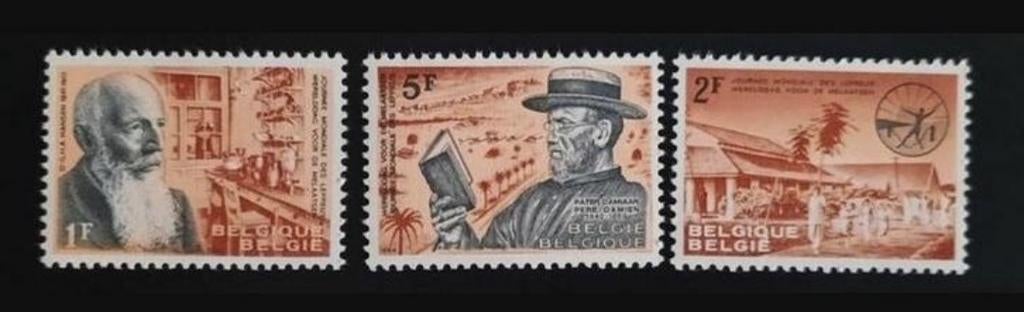 Belgique : COB 1278/80 ** Lépreux 1964., Timbres & Monnaies, Timbres | Europe | Belgique, Sans timbre, Neuf, Enlèvement ou Envoi