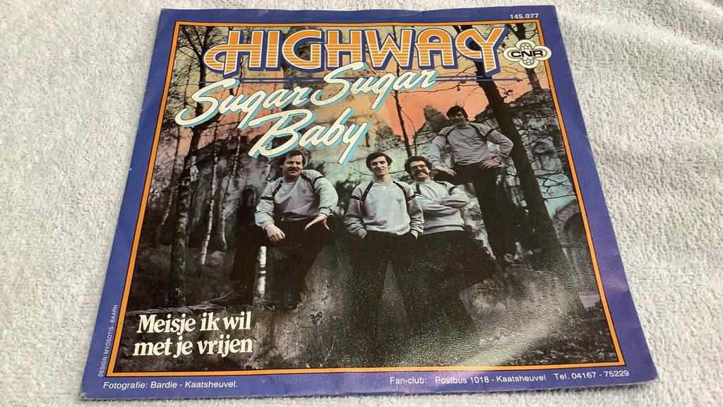 Highway. Sugar Sugar Baby., Enlèvement ou Envoi, Comme neuf, Single