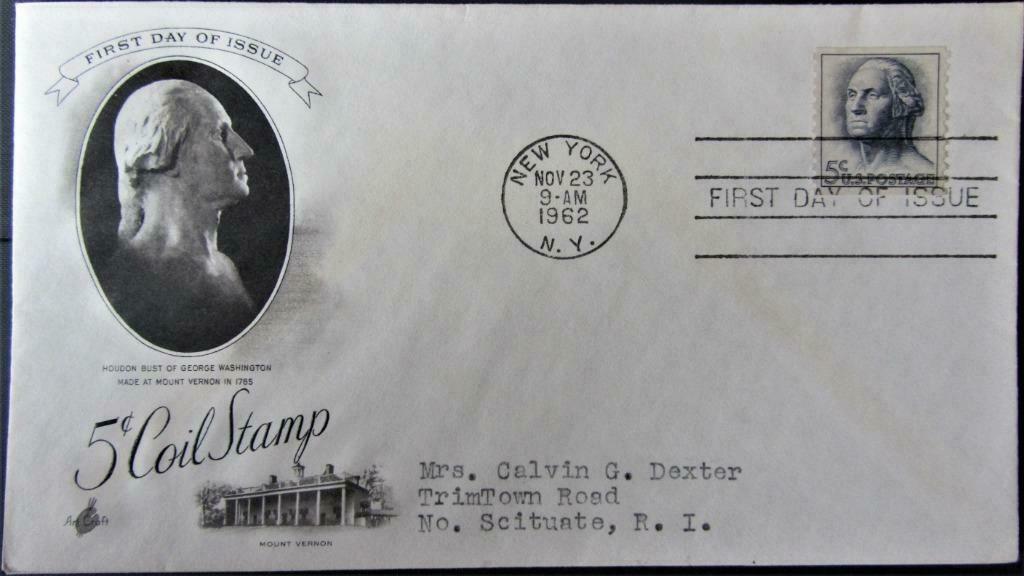 FDC PRESIDENTEN - PRESIDENT GEORGE WASHINGTON, Ophalen of Verzenden, Gestempeld, Overige thema's