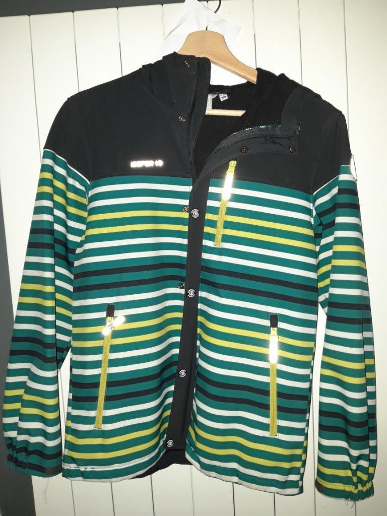 Gestreepte softshell jas 164, Ophalen, Gebruikt, Jongen of Meisje, Jas