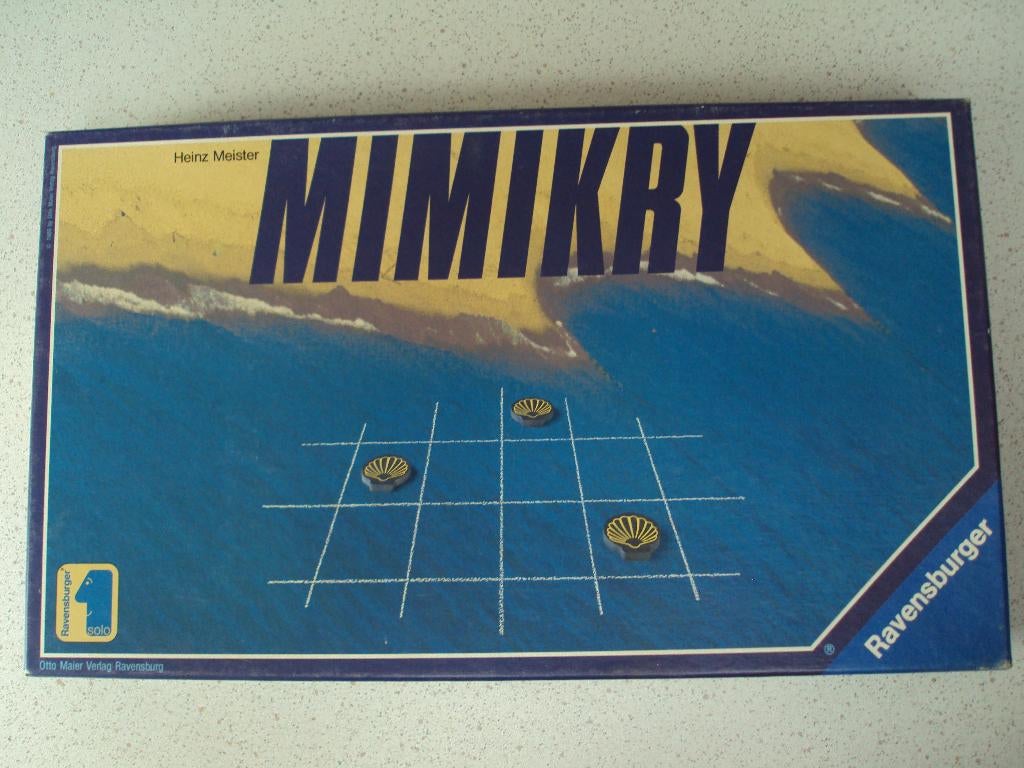 Vintage "MIMIKRY" Van Ravensburger   in prima staat, Hobby en Vrije tijd, Gezelschapsspellen | Overige, Een of twee spelers, Ophalen of Verzenden